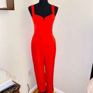 H&M red sexy jumpsuit